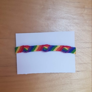 lgbtq+ pride rainbow staircase bracelet