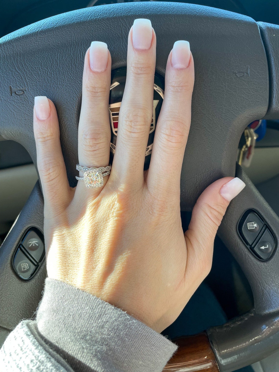 Milky White Acrylic Nail Dip Powder Etsy