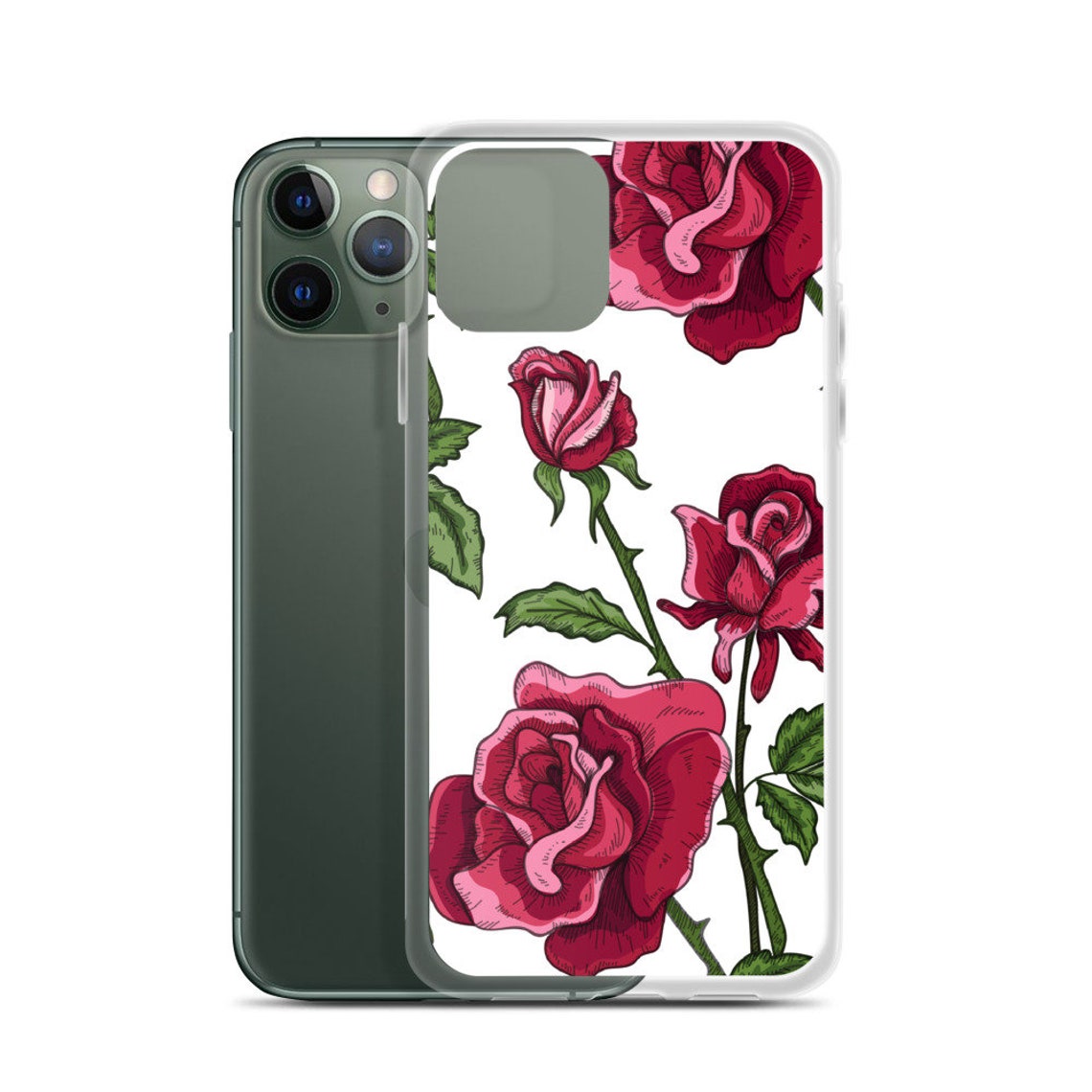 Roses iPhone 11 case 11 pro max iPhone X/XS XR Case 7/8 Etsy