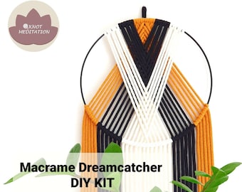 Macrame DIY KIT. Beginner and kids friendly wallhanging craft kit