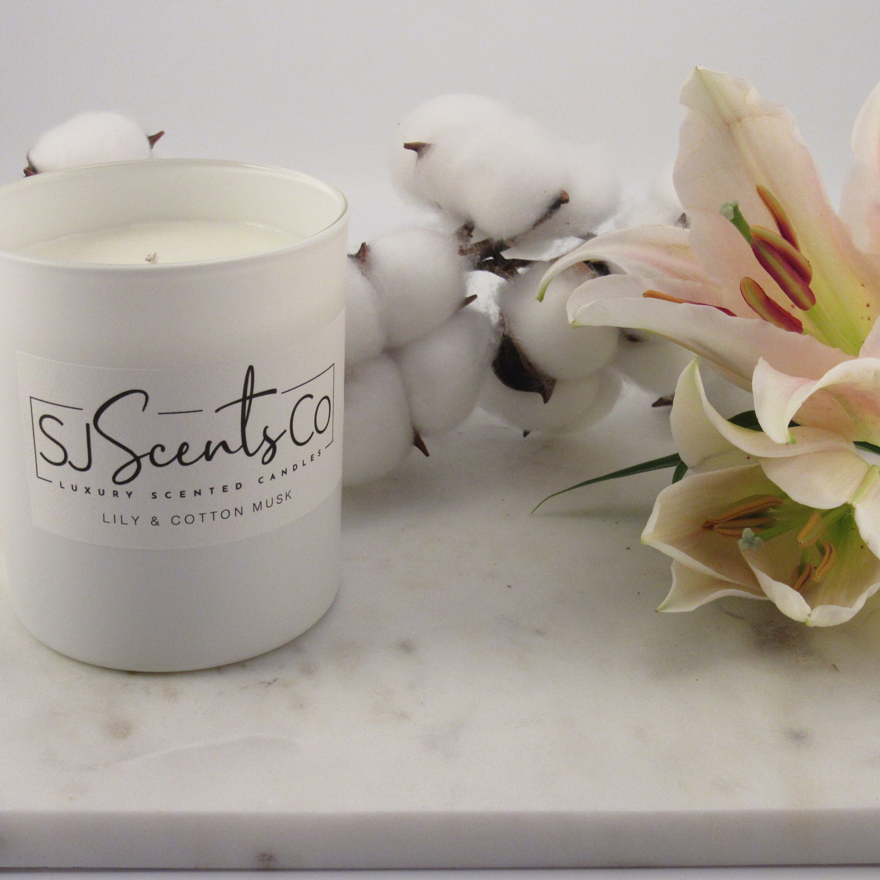 Lily & Cotton Musk Scented Candle Etsy