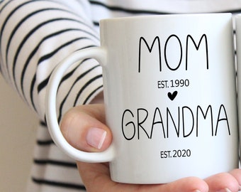 Grandma Mug: First Time Grandma Gift, Pregnancy Announcement