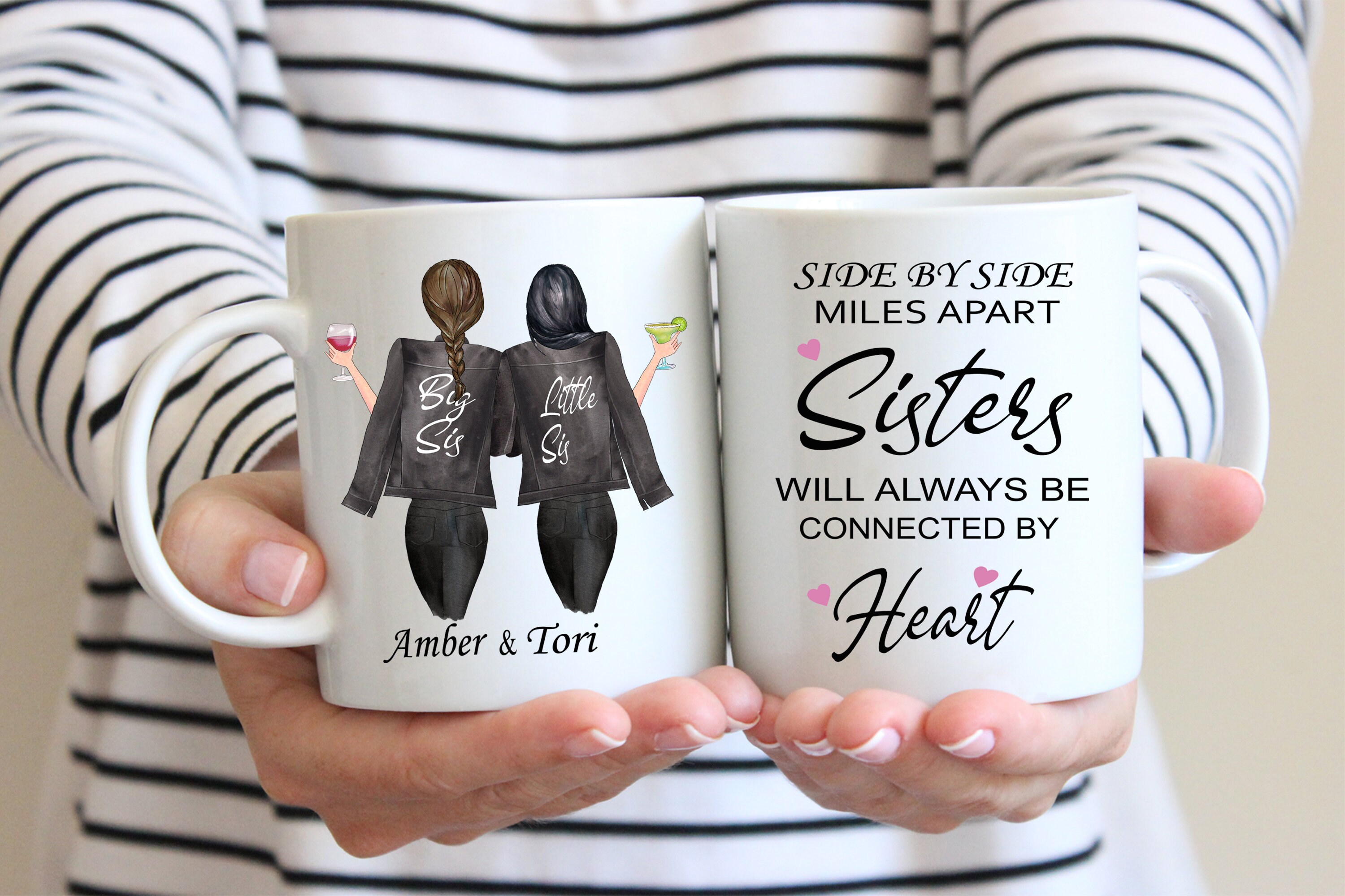 Custom Sisters Mug Best Sister Gift Sister Moving Away Mug Etsy