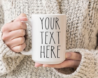 Custom Ceramic Mug Personalized Gift Coffee Cup, Woman Mug