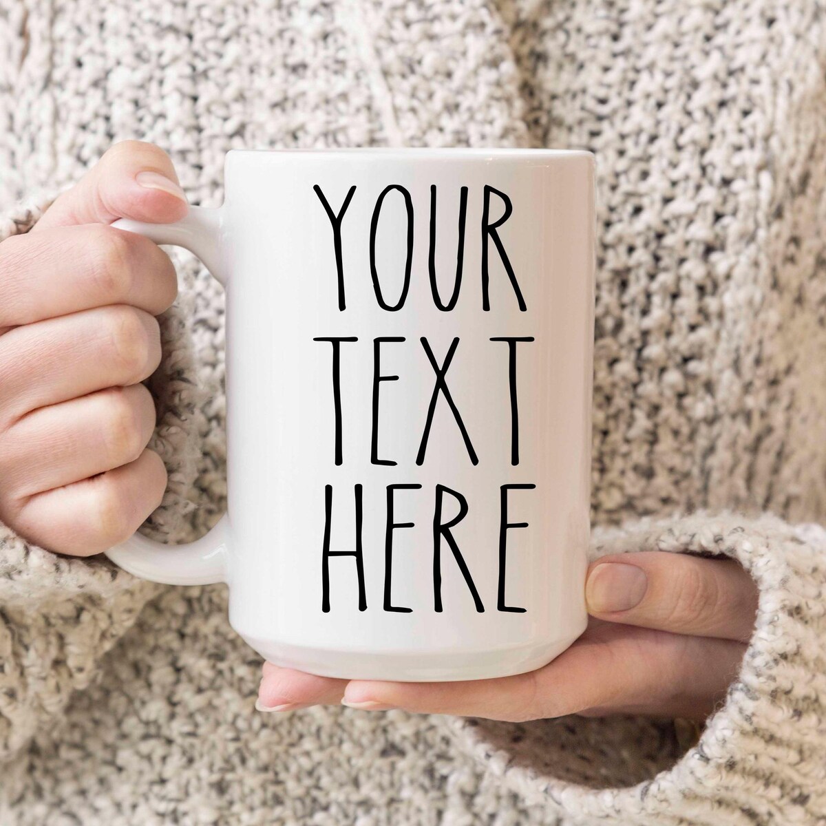 Custom Mug Gifts for Her Rae Dunn Mug Inspired Font Customized Text Mugs | Personalized Gift | {your Text Here} | Custom Gift Ideas - Etsy