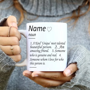 Personalized Name Definition Coffee Mug - Custom Text