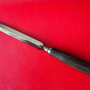 Abrecartas / Madera de ébano torneada a mano con hoja de acero metálica