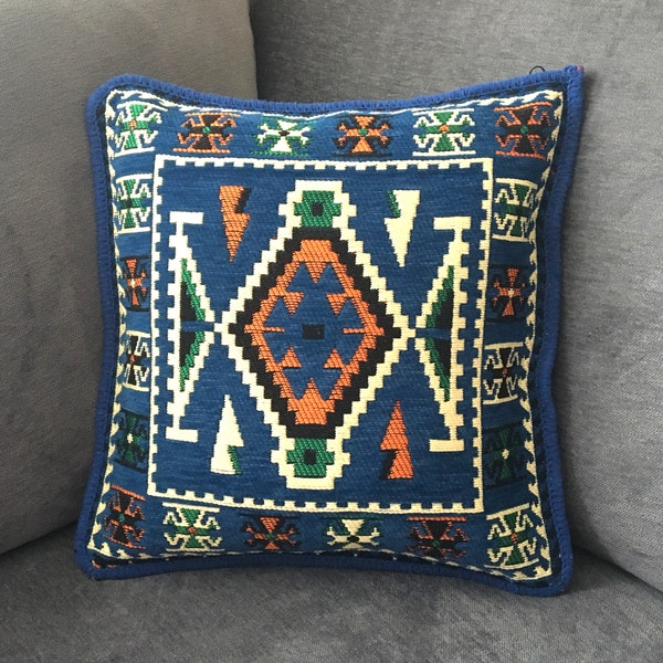 Multicolour Kilim cushions, Ethnic home decor, Decorative cushions pillow , red , brown , pillow