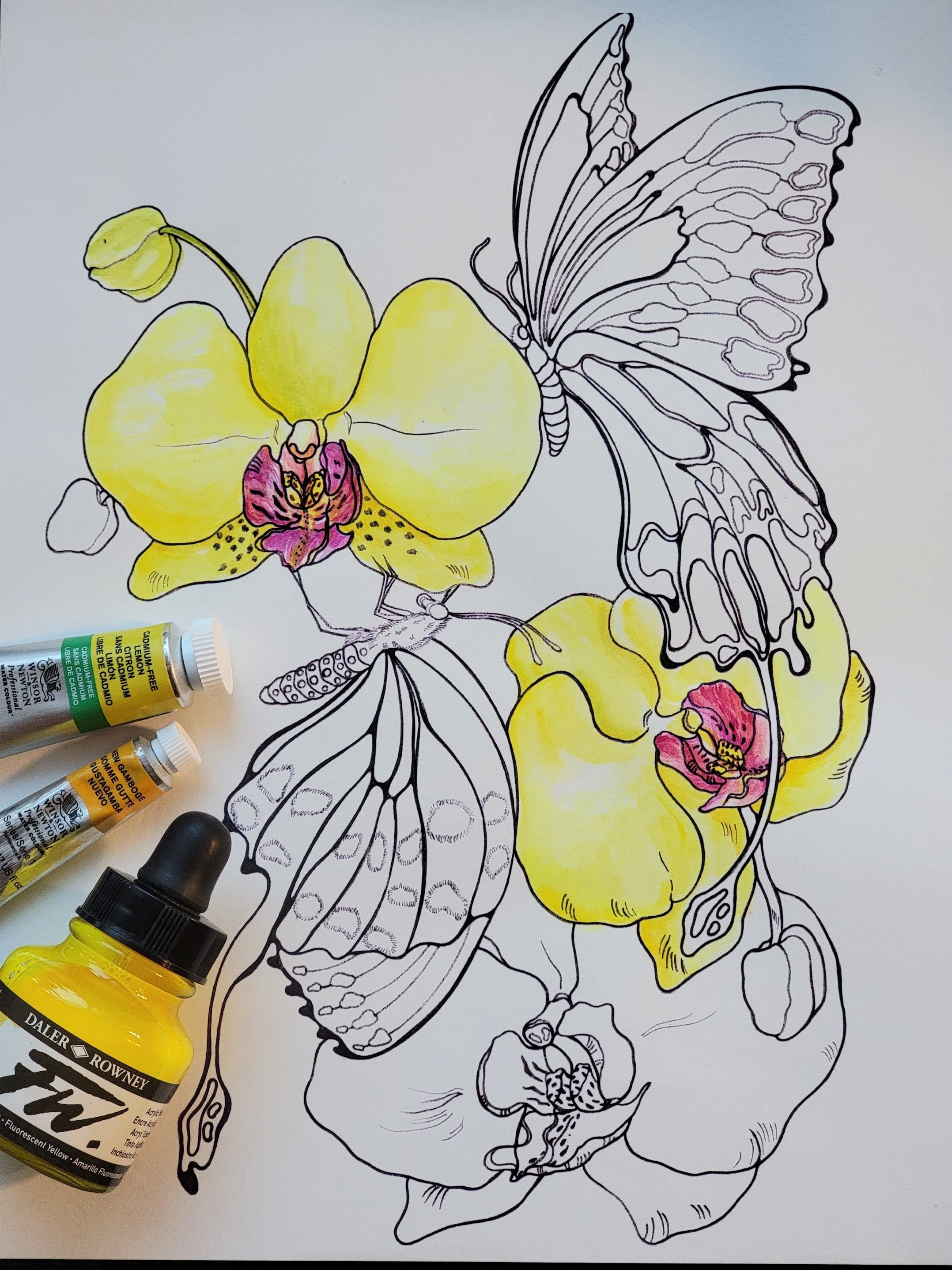 Pretty Hand-drawn, 300 DPI Coloring Pages by Binna Kim Art Storytelling ...
