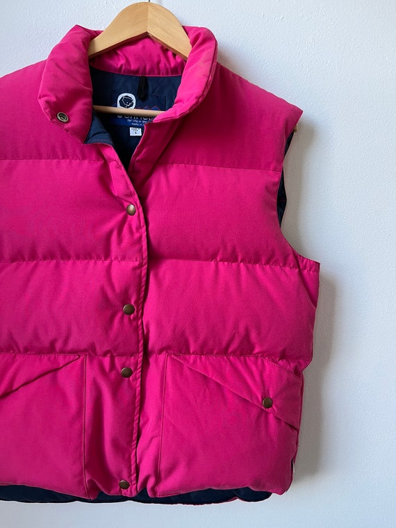 vintage Penfield pink down puffer vest bright pin… - image 2