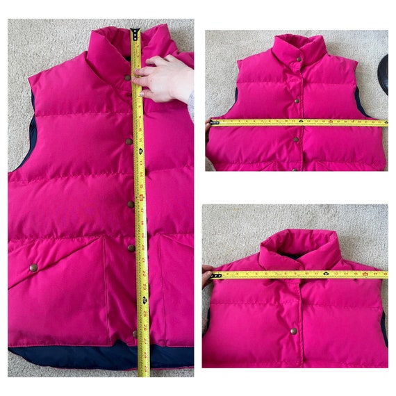 vintage Penfield pink down puffer vest bright pin… - image 10