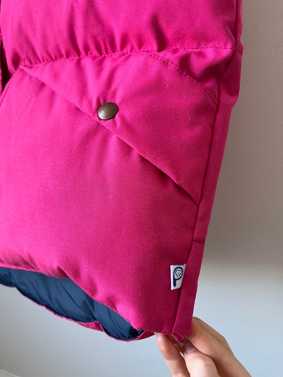 vintage Penfield pink down puffer vest bright pin… - image 7