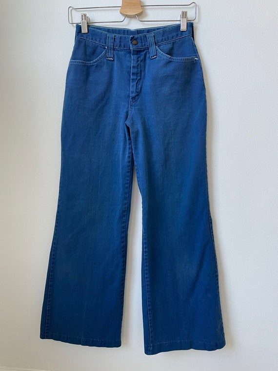 Vintage 70s Jc Penney Bell Bottom Sailor Jeans Bareback High Rise