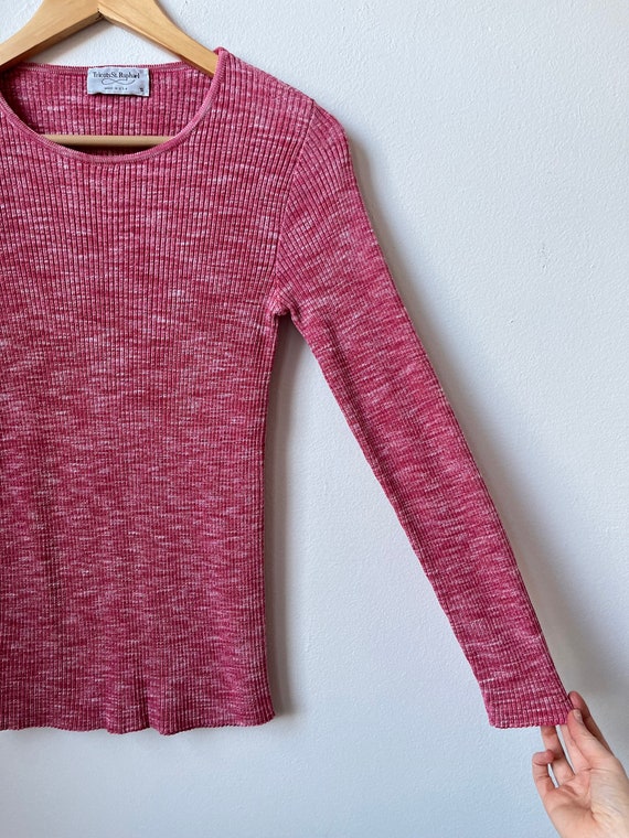 vintage Tricots St Raphael ribbed knit crewneck s… - image 7