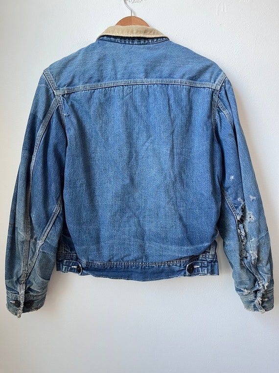 vintage 50s 60s lee 191-LB jean jacket corduroy c… - image 8