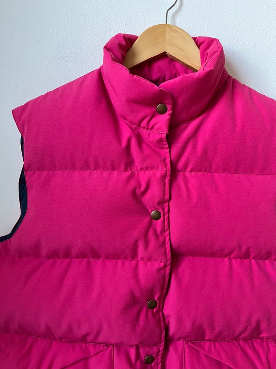 vintage Penfield pink down puffer vest bright pin… - image 4