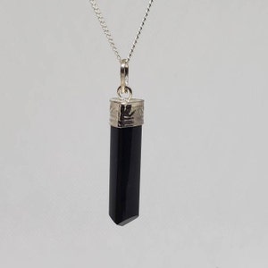 Black tourmaline Chain Necklace-Empath Protection Necklace - Grounding Necklace - Protection Crystal - Healing Jewelry Gift