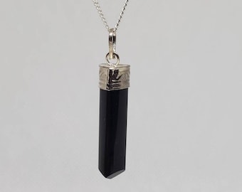 Black tourmaline Chain Necklace-Empath Protection Necklace - Grounding Necklace - Protection Crystal - Healing Jewelry Gift