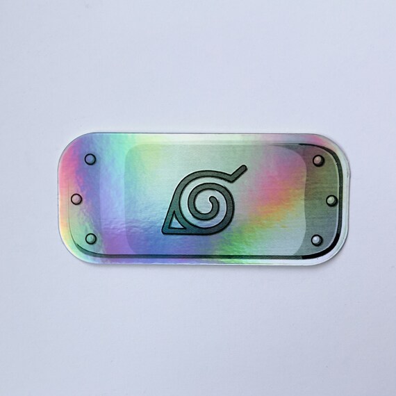 Holographic Naruto Headband Sticker Etsy