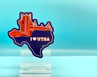 i love UTSA San Antonio Texas Sticker