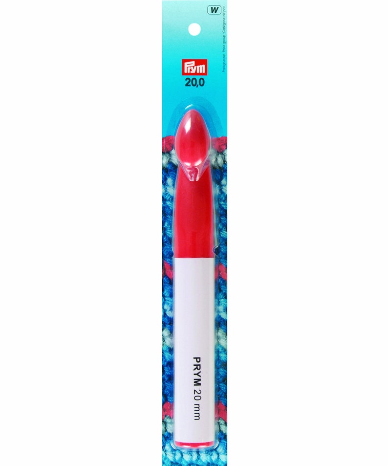 Wool crochet needle without handle crochet needle prym 20 mm braided cord grey crochet jumbo wool