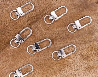 KEY RING, silver, carabiner, key ring, lucky charm, gift idea, pendant for keys, bag pendant