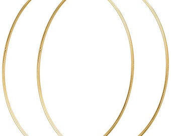 Metallring GOLD MATT, 10/15/20/25/30/60 cm, Makramee Ring rund, Wandbehang, Traumfänger, Wandkranz, Türkranz, Blumenampel