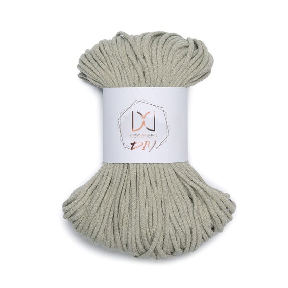 Knity Macrame Craft Cord 5mm Yarn 100m Fiber Crochet Knitting Braiding  Knotting Weaving Chain Thread Handmade