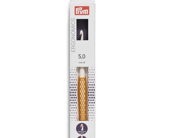 CROCHET HOOKS -Prym Ergonomics, 5/6/7/8/10/15 mm, Prym, wool crochet hooks, various sizes, ergonomic handle