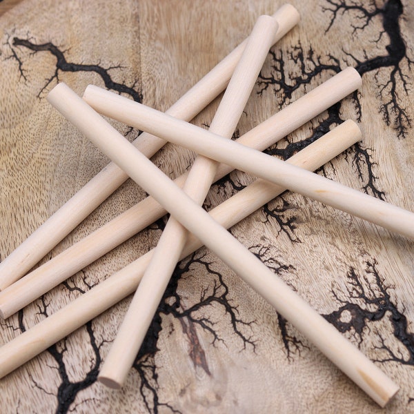 Wooden Round Sticks Etsy