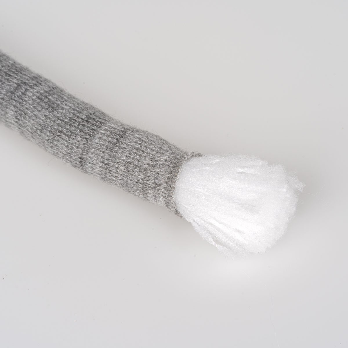 Chunky Yarn Super Soft Chunky Tube Yarn for Arm Knitting Crochet Blanket Pet Bed White, Size: 2.5cm 50m