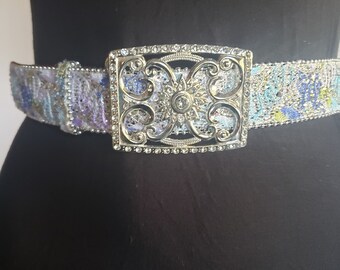 hot pink designer belt