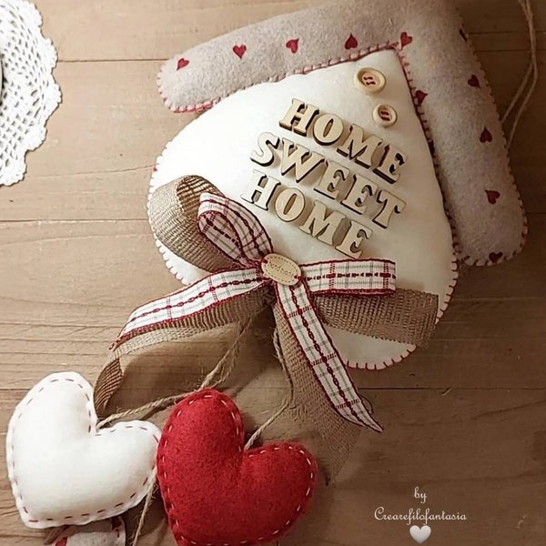 My soft little house "home sweet home", welcome, home sweet home, gift idea, new home