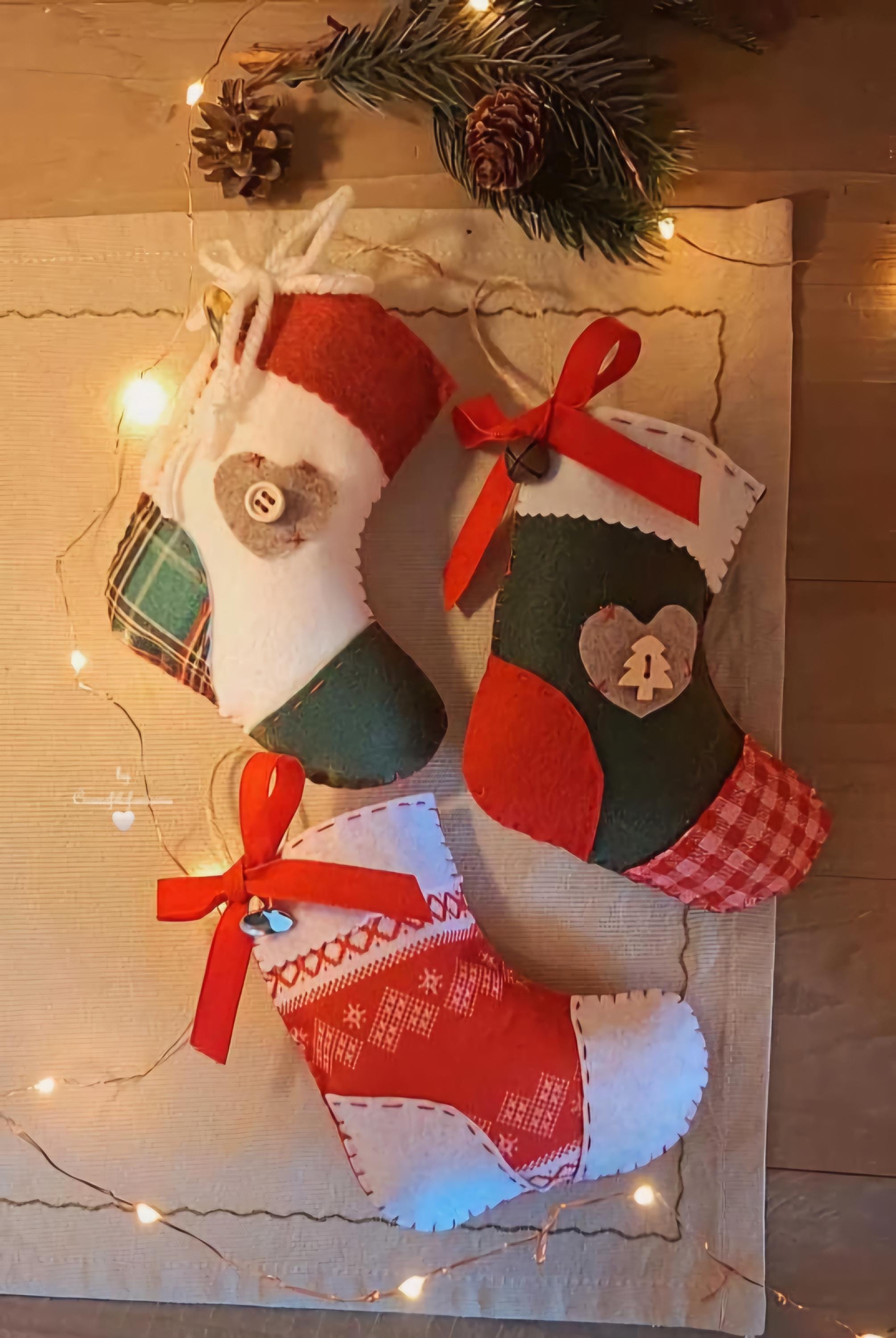 Calze 50 pezzi Pezzi in legno Fai da te Calze decorative per