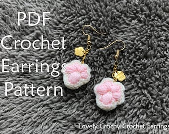 Puffy Cat Paw Crochet Earrings Pattern, Cat Crochet Earrings Pattern, Crochet PDF Pattern Digital Download, Crochet Animal Making Tutorial