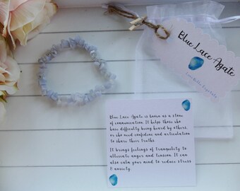 Blue Lace Agate Bracelet