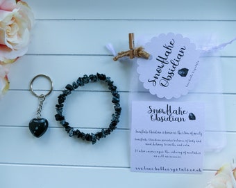 Snowflake Obsidian Friendship Gift Set