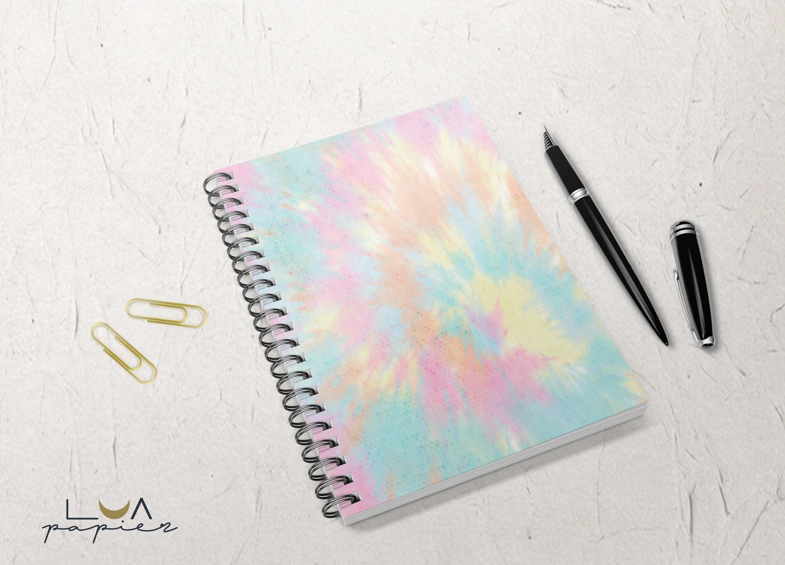 Tie Dye Personalized Spiral Notebook Journal Notepad Back to Etsy