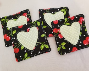 Pretty Heart Coasters