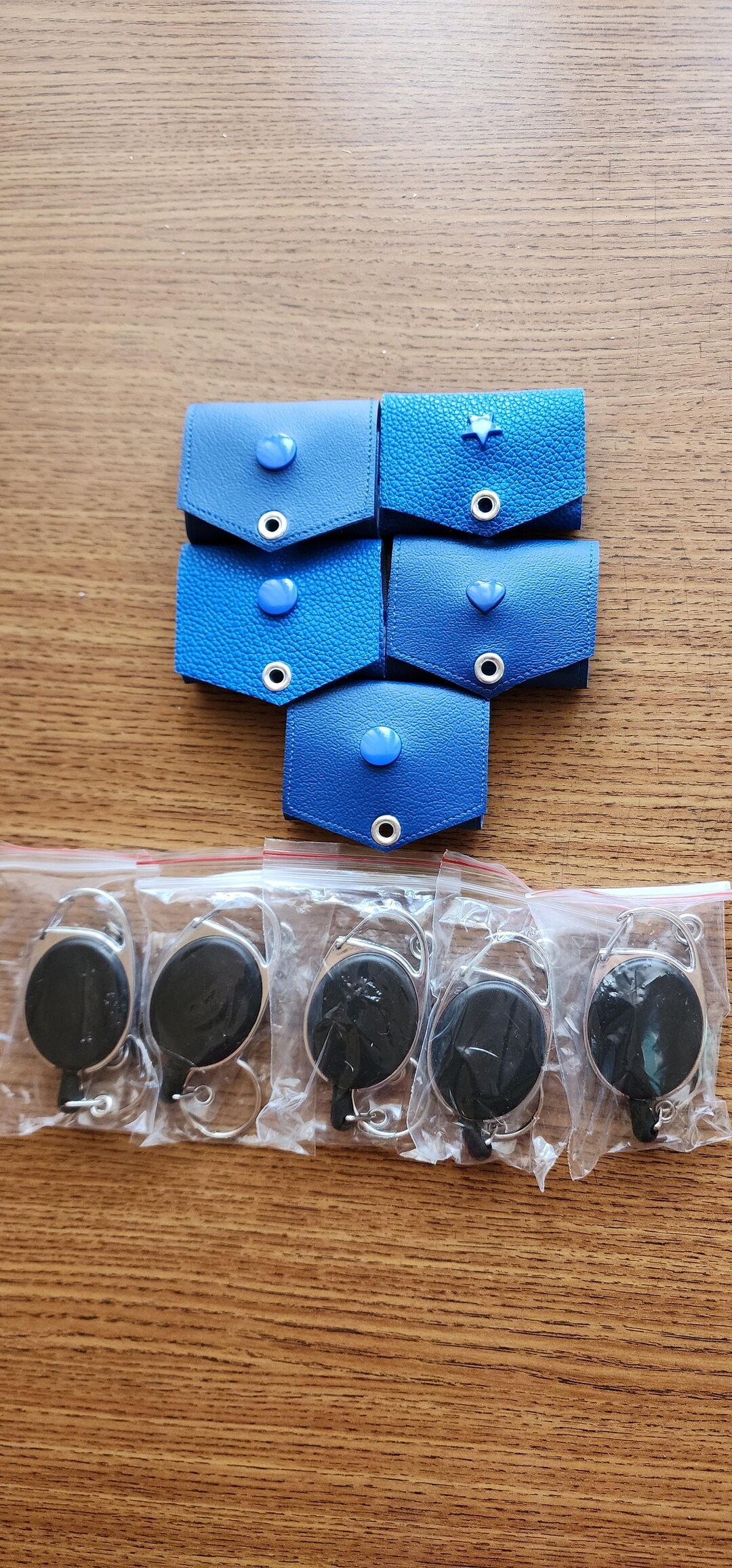 Blue Vinyl Collection - Mini Sticky Note Holder W/ Badge Reel - Etsy