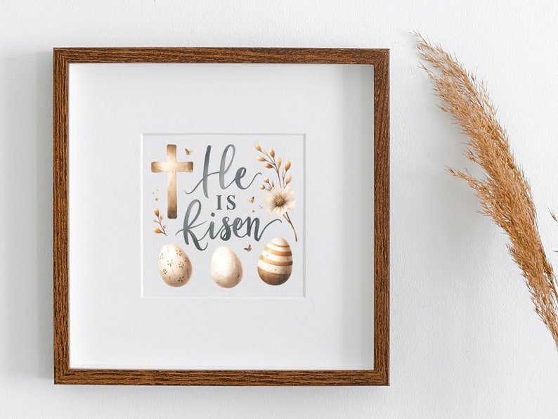 Easter Quotes PNG Bundle, 30 Watercolor Easter Collection Clipart, Religious Clipart, Christian Easter Clipart, Easter Sayings PNG image 3