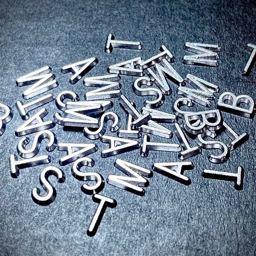 Set of 10 Lead Letters for Xray Markers Unmounted Flat Face Etsy