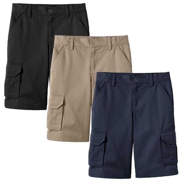 Boy's Stretch Cotton Cargo Shorts (Sizes 8-18)