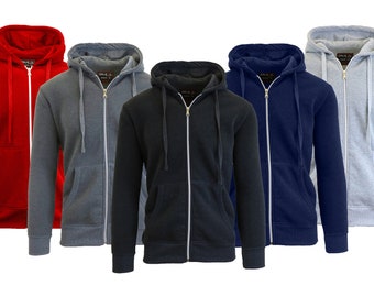 Boy's Fleece-Lined Zip-Up Hoodie