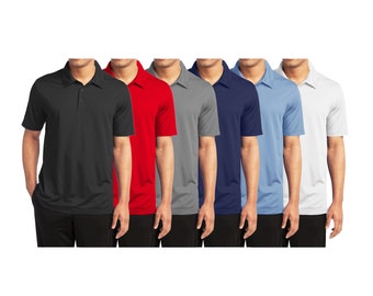 Men's Dry Fit Moisture-Wicking Polo Shirt