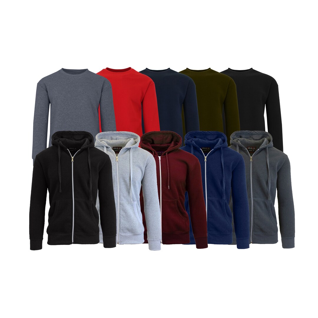 mens fleece hoodie pullover