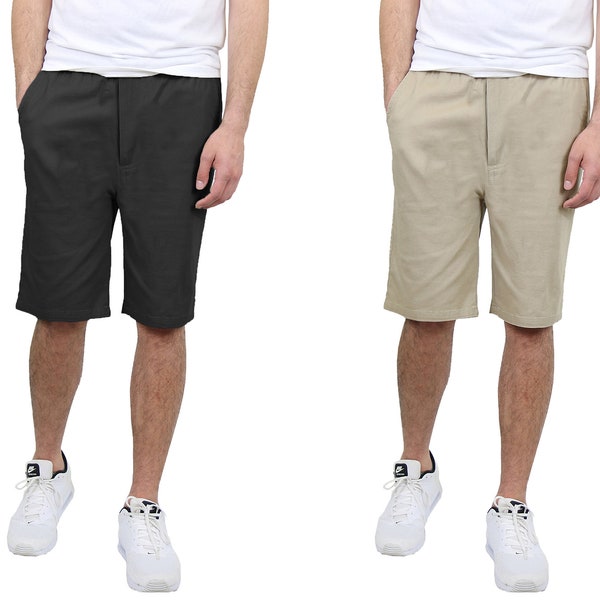 Men's Slim Fit Belted Cargo Shorts