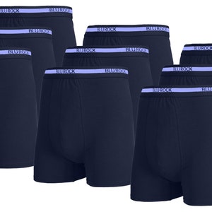 9-Pack Men's Stretch Cotton Boxer Briefs Sizes, S-2XL Navy