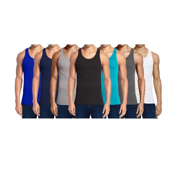 Mens Ribbed Tank Top Etsy