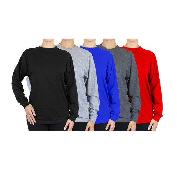 Women's Egyptian Cotton Blend Long Sleeve Tee (S-2XL)